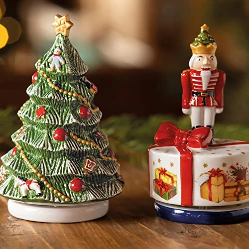 Villeroy & Boch - Nostalgic Melody, Christmas Tree Turning, 11 X 11 X 16cm, Porcelain, Multi-Coloured, 14-8640-6307 2 Villeroy & Boch - Nostalgic Melody, Christmas Tree Turning, 11 X 11 X 16cm, Porcelain, Multi-Coloured, 14-8640-6307 - Image 2