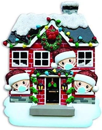 Personalized Brick House With Faces Family Of 5 Christmas Tree Ornament 2022 - New Home/New Apartment/New House Ornament - Door Ornament - Free Personalization 6 Personalized Brick House With Faces Family Of 5 Christmas Tree Ornament 2022 - New Home/New Apartment/New House Ornament - Door Ornament - Free Personalization - Image 6