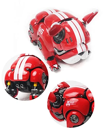 Solaroak Collectible Figurines,Modern Bulldog Figurines/Plastic Dog Collection/Animal Ornament Of Home Art Decorations For Bookshelf/Room/TV Cabinet Decor(Red) 4 Solaroak Collectible Figurines,Modern Bulldog Figurines/Plastic Dog Collection/Animal Ornament Of Home Art Decorations For Bookshelf/Room/TV Cabinet Decor(Red) - Image 4