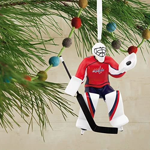 Hallmark NHL Washington Capitals Goalie Christmas Ornament 4 Hallmark NHL Washington Capitals Goalie Christmas Ornament - Image 4