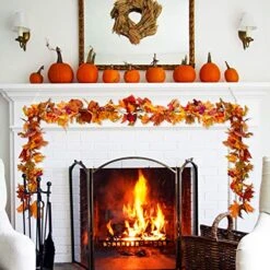 Lvydec 2 Pack Fall Maple Garland - 5.9ft/Piece Artificial Fall Foliage Garland Colorful Autumn Decor For Home Wedding Party (Mixed Color) 17 Lvydec 2 Pack Fall Maple Garland - 5.9ft/Piece Artificial Fall Foliage Garland Colorful Autumn Decor For Home Wedding Party (Mixed Color) -Department 56 Shop 512newd3oZL