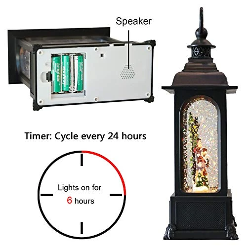 GenSwin Nativity Musical Lighted Water Lantern Christmas Snow Globe With 6 Hour Timer, Battery Operated & USB Powered Singing Swirling Glitter Snow Globe Lantern Christmas Holiday Home Decor Gift(11”) 6 GenSwin Nativity Musical Lighted Water Lantern Christmas Snow Globe With 6 Hour Timer, Battery Operated & USB Powered Singing Swirling Glitter Snow Globe Lantern Christmas Holiday Home Decor Gift(11”) - Image 6