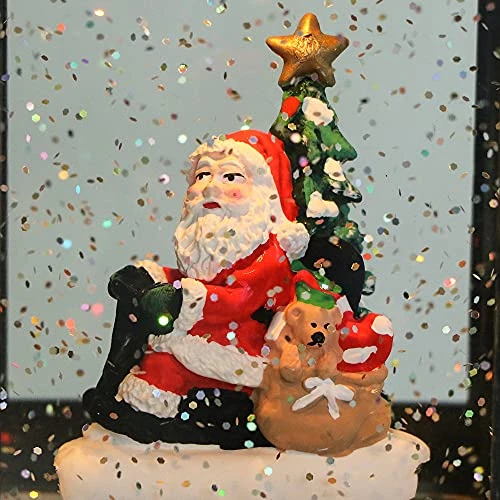 Eldnacele Lighted Musical Christmas Train Snow Globe Lantern With Santa, Battery Operated Water Glittering Lantern With Music And 6H Timer Christmas Table Centerpiece Decoration And Gift 6 Eldnacele Lighted Musical Christmas Train Snow Globe Lantern With Santa, Battery Operated Water Glittering Lantern With Music And 6H Timer Christmas Table Centerpiece Decoration And Gift - Image 6