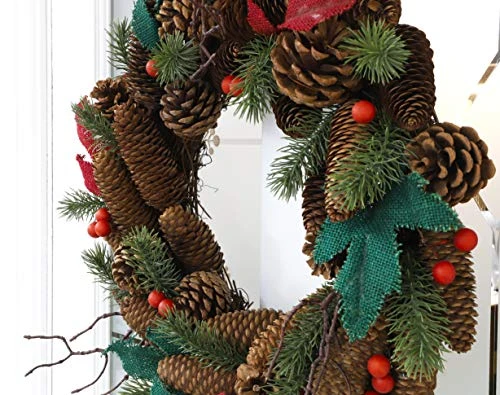 Premier® Premier 45cm Natural Autumn Wreath With Cones - Home Decoration - Wreaths & Garlands 3 Premier® Premier 45cm Natural Autumn Wreath With Cones - Home Decoration - Wreaths & Garlands - Image 3