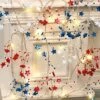 4th Of July Decorations 10FT 30 LED Patriotic Decor Red White Blue Star Garland With Lights, Battery Operated 4th Of July Garland For Mantle Home, Fourth Of July Decor Memorial Day Decorations [Timer] -Department 56 Shop 513vI7eA0xL