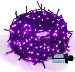 Purple Lights Christmas - 320 LED 35m/115ft 8 Modes End-to-End Plug In Indoor/Outdoor Waterproof Decorative Inside/Outside Fairy Twinkle Xmas Tree String Lights For Halloween/Wedding/Patio/Room/Home -Department 56 Shop 5145rJxPimL. AC