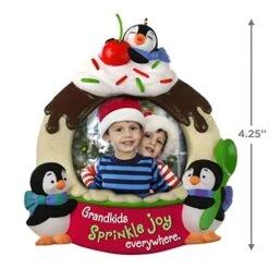 Hallmark Keepsake Christmas Ornament 2020, Life's Sweeter With Grandkids Photo Frame (1599QGO1714) -Department 56 Shop 5146QcEgoAL