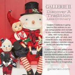 Gallerie II Jingle & Jangle Light-Up LED Candlesticks Gathered Traditions Joe Spencer Christmas Holiday Xmas Figure Figurine Decor Decoration Decor A/2 White -Department 56 Shop 514IsLjV4JL
