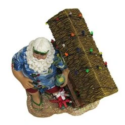 Kurt S. Adler, Inc. C2519 Kurt Adler 11" Beach Santa At Tiki Bar Figure -Department 56 Shop 514qn5MTgjL
