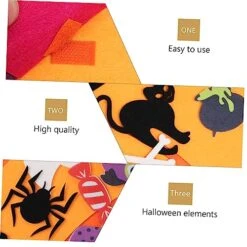 NOLITOY Halloween Supplies Festival Decoration Ornaments For Kids Pumpkins Decor Spooky Halloween Decor Halloween Pendant Fashion Kids Arts And Crafts Coat Hanger Felt 1 Set -Department 56 Shop 515MEnDVHxL