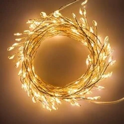Twinkle Club 200LED 20FT Indoor String Lights Firecracker Lights, Waterproof, Plug In String Lights For Christmas Wedding Party Bedroom, Warm White -Department 56 Shop 515cKJrsLOL. AC 1