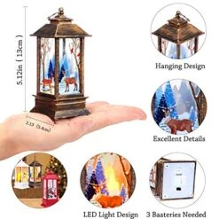 SIBOSUN 3 Pcs Christmas Tabletop Lanterns Vintage Outdoor Candle Lantern Decorative With LED Light - LED Candle Light For Christmas Decoration - Home Party Flashing LED Hanging Lantern Battery Powered 13 SIBOSUN 3 Pcs Christmas Tabletop Lanterns Vintage Outdoor Candle Lantern Decorative With LED Light - LED Candle Light For Christmas Decoration - Home Party Flashing LED Hanging Lantern Battery Powered -Department 56 Shop 515rt6m207L