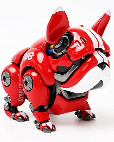 Solaroak Collectible Figurines,Modern Bulldog Figurines/Plastic Dog Collection/Animal Ornament Of Home Art Decorations For Bookshelf/Room/TV Cabinet Decor(Red) 1 Solaroak Collectible Figurines,Modern Bulldog Figurines/Plastic Dog Collection/Animal Ornament Of Home Art Decorations For Bookshelf/Room/TV Cabinet Decor(Red)
