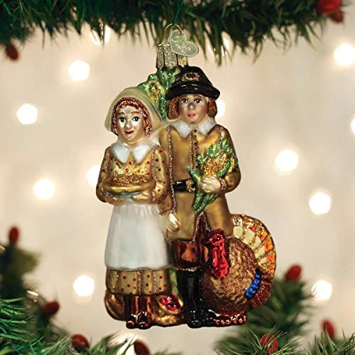 Old World Christmas Pilgrim Thanksgiving Glass Blown Ornaments For Christmas Tree 1 Old World Christmas Pilgrim Thanksgiving Glass Blown Ornaments For Christmas Tree