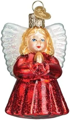 Old World Christmas Collection Glass Blown Ornaments For Christmas Tree Irish Angel -Department 56 Shop 517eorSkqvL. AC