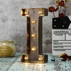 Retro Led Marquee Letter Lights - Industrial, Vintage Style Light Up Letters Alphabet Sign For Cafe Wedding Birthday Party Christmas Lamp Home Bar Initials Decor - E -Department 56 Shop 517uAoUqvdL. AC