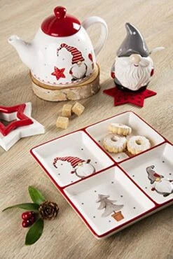 Excelsa Gnomo Christmas Sugar/Cheese, Ceramic 6 Excelsa Gnomo Christmas Sugar/Cheese, Ceramic -Department 56 Shop 517w4RjDLVL