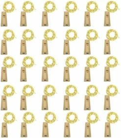 20 Pack 10 LED Wine Bottle Cork Lights, Fairy Mini String Lights Copper Wire, Battery Operated Starry Lights For DIY, Christmas, Halloween, Wedding, Party, Indoor&Outdoor (20 Pack, Cool White) -Department 56 Shop 5181qOnqtvL. AC