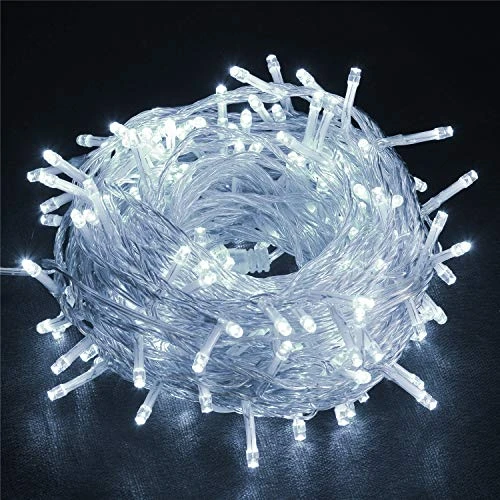 WATERGLIDE 300 LED Christmas Lights, 98.5FT Xmas String Light 8 Lighting Modes, Plug In Waterproof Mini Lights For Outdoor Indoor Holiday Christmas Tree Wedding Party Bedroom Decorations (White) 3 WATERGLIDE 300 LED Christmas Lights, 98.5FT Xmas String Light 8 Lighting Modes, Plug In Waterproof Mini Lights For Outdoor Indoor Holiday Christmas Tree Wedding Party Bedroom Decorations (White) - Image 3