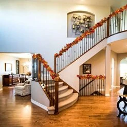 Lvydec 2 Pack Fall Maple Garland - 5.9ft/Piece Artificial Fall Foliage Garland Colorful Autumn Decor For Home Wedding Party (Mixed Color) 18 Lvydec 2 Pack Fall Maple Garland - 5.9ft/Piece Artificial Fall Foliage Garland Colorful Autumn Decor For Home Wedding Party (Mixed Color) -Department 56 Shop 518CVA7MeOL