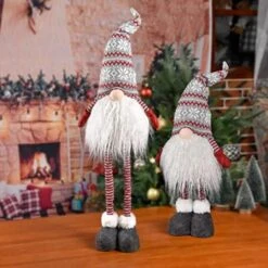 Christmas Lights Gnome Decorations For Valentine With Music Funciton, 2022 Ornaments Handmade Xmas Standing Figurine With Grey Snow Hat, 24 Inch Red Swedish Tomte Santa Holiday Elf Indoor Decor Gifts -Department 56 Shop 518lpwFPFLL. AC