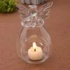 4PCS Clear Glass Angel Candle Holders Votive Candlestick Plants Flower Vase For Wedding Christmas Valentine Decor -Department 56 Shop 519BxrazG8L