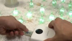 JASHIKA Beach Theme Cute Green Sea Turtle String Lights Ocean Fairy Decorative Lights 10ft 30 LEDs USB Powered Multi-Function Remote Control For Christmas House Party Bathroom Baby Shower Decor -Department 56 Shop 519Kl2UooXL