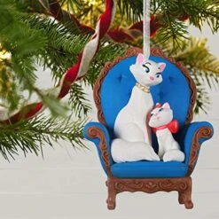 Hallmark Keepsake Christmas Ornament 2020, Disney The Aristocats Duchess And Marie 50th Anniversary, Porcelain (2999QK1301) -Department 56 Shop 519UPXCHYaL