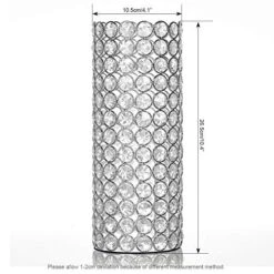 VINCIGANT Christmas Decorative Cylinder Flower Vases For Artificial Bouquet,Floor Standing Candle Holders,Wedding Home Dining Room Table Decorative Centerpieces -Department 56 Shop 51A5rglUB8L