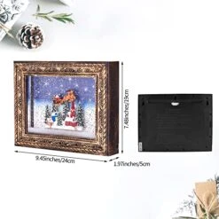 KPCB Photo Snow Globe Picture Frame, Christmas Picture Frame With Snowflake -Department 56 Shop 51B1kGTwowL