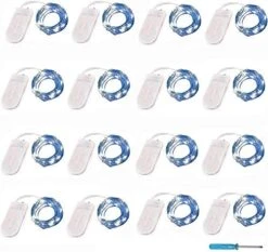 YJFWAL 24 Packs Fairy Lights Battery Operated(Batteries Included),10.2FT 30LEDs Copper Wire Firefly Lights,Mini Starry String Lights For Mason Jars Wedding Party DIY Christmas Decor (Cool White) -Department 56 Shop 51B49Ds0XWL. AC