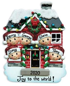 Personalized Brick House With Faces Family Of 5 Christmas Tree Ornament 2022 - New Home/New Apartment/New House Ornament - Door Ornament - Free Personalization 11 Personalized Brick House With Faces Family Of 5 Christmas Tree Ornament 2022 - New Home/New Apartment/New House Ornament - Door Ornament - Free Personalization -Department 56 Shop 51B6Dcj08IL