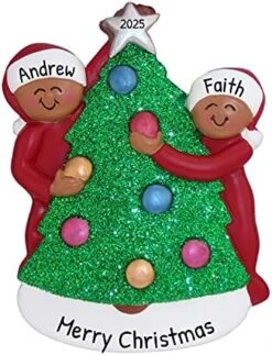 Personalized Family Ornament 2022 - Family Of 6 Christmas Ornament 2022 - Black Family Decorating Christmas Tree Ornament Family Of 6 Christmas Tree Decor 2022 - Free Customization -Department 56 Shop 51BRQzNObUL. AC