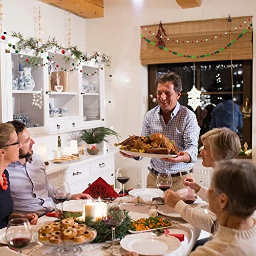 Felt Ball Garland Felt Banner Holiday Holly And Berries Felt Banner Pom Pom Garland Decoration Holiday Decor 5 Felt Ball Garland Felt Banner Holiday Holly And Berries Felt Banner Pom Pom Garland Decoration Holiday Decor - Image 5