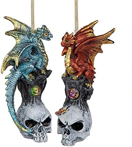 Design Toscano Christmas Tree North Pole Santa Hat Holiday Snowflake Dragon Ball Ornament, Single, Multicolored 7 Design Toscano Christmas Tree North Pole Santa Hat Holiday Snowflake Dragon Ball Ornament, Single, Multicolored - Image 7