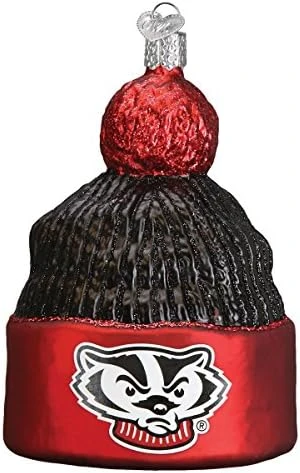 Old World Christmas University Of Wisconsin Badgers Glass Blown Ornaments For Christmas Tree Beanie 5 Old World Christmas University Of Wisconsin Badgers Glass Blown Ornaments For Christmas Tree Beanie - Image 5
