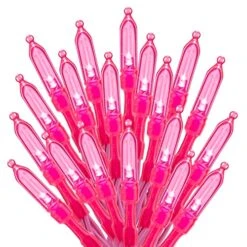 Pink Mini Christmas Lights - 39 Feet 100 LED Fairy String Lights With 8 Lighting Modes Waterproof Connectable For Indoor Outdoor Xmas Tree Garland Wreath Holiday Valentine's Day Decoration