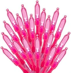 Pink Mini Christmas Lights - 39 Feet 100 LED Fairy String Lights With 8 Lighting Modes Waterproof Connectable For Indoor Outdoor Xmas Tree Garland Wreath Holiday Valentine's Day Decoration -Department 56 Shop 51Clw11nCYL. AC