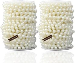 Ltvystore 82Feet/25Meter Length Roll Beige Pearl String Party Garland Wedding Centerpieces Bridal Bouquet Crafts Christmas Tree Decoration 18 Ltvystore 82Feet/25Meter Length Roll Beige Pearl String Party Garland Wedding Centerpieces Bridal Bouquet Crafts Christmas Tree Decoration -Department 56 Shop 51DFgvMFgtL. AC