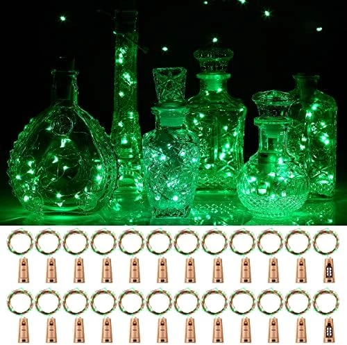 Ariceleo Wine Bottles String Lights, 24 Packs Micro Artificial Cork Copper Wire Starry Fairy Lights, Battery Operated Lights For Bedroom, Parties, Wedding, Decoration(24 Packs 2m/7.2ft Warm White) 9 Ariceleo Wine Bottles String Lights, 24 Packs Micro Artificial Cork Copper Wire Starry Fairy Lights, Battery Operated Lights For Bedroom, Parties, Wedding, Decoration(24 Packs 2m/7.2ft Warm White) - Image 9