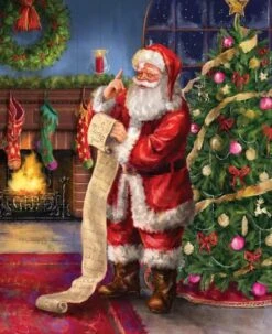 GENERIC Picture A Christmas Santa's List Panel PD12375 From Riley Blake Designs By The Panel