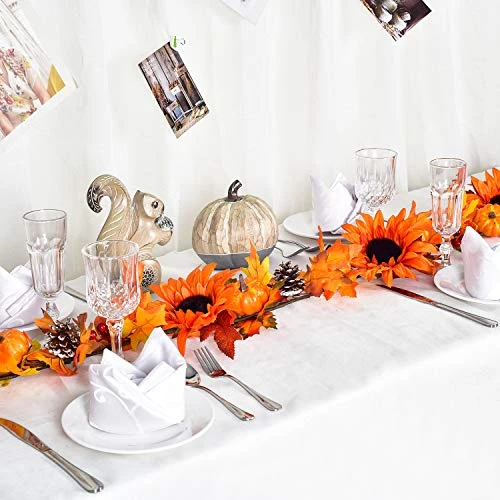 DearHouse Fall Maple Leaf Garland - 6ft/Piece Artificial Berries Sunflower Pine Cones Pumpkin Autumn Garland Decoration For Wedding Party Thanksgiving Dinner Fireplace Door Backdrop Decor 2 DearHouse Fall Maple Leaf Garland - 6ft/Piece Artificial Berries Sunflower Pine Cones Pumpkin Autumn Garland Decoration For Wedding Party Thanksgiving Dinner Fireplace Door Backdrop Decor - Image 2