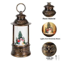 Christmas Snow Globe Lantern Musical,6H Timer Cylinder Glitter Snow Globe,Bronze Snow Globes Christmas With Music Box Including 8 Songs,Lantern With Xmas Tree Snowman Decor 10 Christmas Snow Globe Lantern Musical,6H Timer Cylinder Glitter Snow Globe,Bronze Snow Globes Christmas With Music Box Including 8 Songs,Lantern With Xmas Tree Snowman Decor -Department 56 Shop 51EdxlttFwL