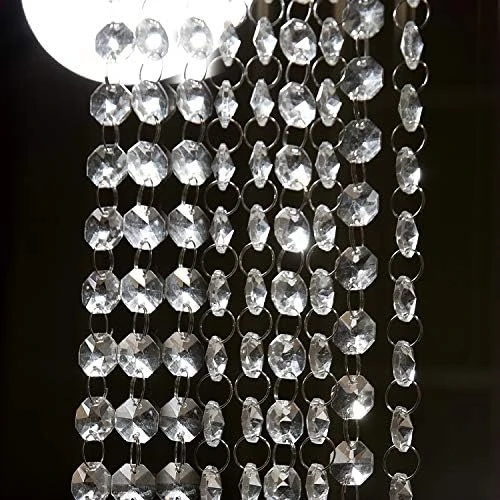 12 Pcs 39FT In Total Crystal Garland, KINJOEK Crystal Clear Glass Bead Garland Chandelier Hanging For Wedding Home DIY Craft Jewelry Party Tree Decoration 7 12 Pcs 39FT In Total Crystal Garland, KINJOEK Crystal Clear Glass Bead Garland Chandelier Hanging For Wedding Home DIY Craft Jewelry Party Tree Decoration - Image 7