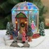 Moments In Time Christmas Village Building, Christmas Tree Shop With LED Lights And Christmas Music - Battery Operated (not Included) (7.5" H X 8.1" W X 8.9" D) -Department 56 Shop 51ElmIoZqqL