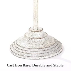 Wreath Stands For Display, Retro White Standing Wreath Holder, Wrought Iron Wreath Hanger Stand, Fleur-De-Lis Tall Floor And Tabletop Christmas Wreath Stands For Porch, New Year Wreath, Party Decor 10 Wreath Stands For Display, Retro White Standing Wreath Holder, Wrought Iron Wreath Hanger Stand, Fleur-De-Lis Tall Floor And Tabletop Christmas Wreath Stands For Porch, New Year Wreath, Party Decor -Department 56 Shop 51EveN0rnCL