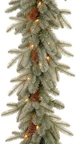 National Tree Company Pre-Lit 'Feel Real' Artificial Christmas Garland, Green, Arctic Spruce, White Lights, Decorated With Pine Cones, Plug In, Christmas Collection, 9 Feet 13 National Tree Company Pre-Lit 'Feel Real' Artificial Christmas Garland, Green, Arctic Spruce, White Lights, Decorated With Pine Cones, Plug In, Christmas Collection, 9 Feet -Department 56 Shop 51EzgYyGeeL. AC