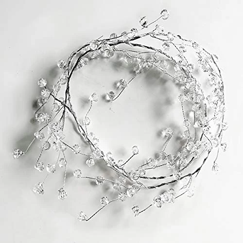 40" Clear Diamond Beaded Garlands Wire String Acrylic Crystal Garland Wedding Party Decoration Wreath DIY Wedding Centerpiece Decor Crystal Diamond Branch (Pack Of 2) 1 40" Clear Diamond Beaded Garlands Wire String Acrylic Crystal Garland Wedding Party Decoration Wreath DIY Wedding Centerpiece Decor Crystal Diamond Branch (Pack Of 2)