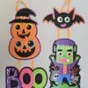 Bright Collection Door Wall Hanger Sign Ornament Decor Seasonal Holidays (Halloween 2-pc Frankenstein Bat Pumpkin Boo) -Department 56 Shop 51FSrwIlZEL