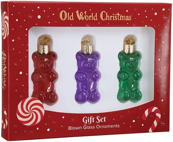 Old World Christmas Peppermint Glass Blown Ornaments For Christmas Tree, Glistening Candy Cane 5 Old World Christmas Peppermint Glass Blown Ornaments For Christmas Tree, Glistening Candy Cane - Image 5